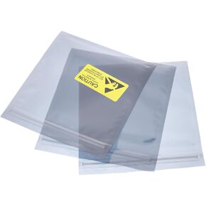 MECCANIXITY Anti Static Bags Shielding Bag 50pcs 7x8inch(18x20cm) Resealable with Labels for Hard Drive HDD SSD PCB Board