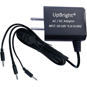 محول UpBright 3V 550mA AC/DC متوافق مع القسم 56 4035316 ملحقات القرية مجموعة قرية الثلج مجموعة الهالوين التراثية المضيئة 56.52738 Dept 56 RICO RKPO-UL030550D مزود الطاقة
