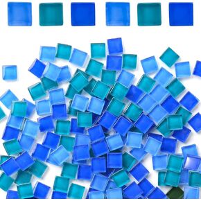BigOtters 500g Mosaic Tiles Bulk, Colorful Glass Pieces Small Irregular Tiles Mosaic Glass for DIY Picture Home Mosaic Decoration