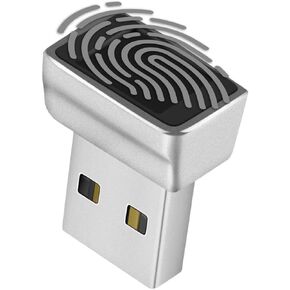 TNP Nano USB C Fingerprint Reader for Windows 10/11 Hello - USB Type C Security Key Biometric Scanner Sensor Dongle Module for Instant Access, Password-Free Login, Sign-in, Lock, Unlock PC & Laptops