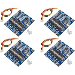 4PCS 4S 30A 12.8V 18650 Lithium Iron Phosphate Battery Protection Board LiFePO4 4S 30A BMS Balancing Charging Circuit PCB Board