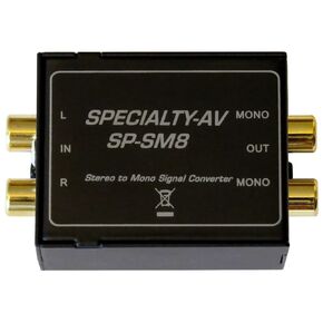 Single Stereo to Dual Mono Audio Converter Mono Out retains L/R Input Isolation