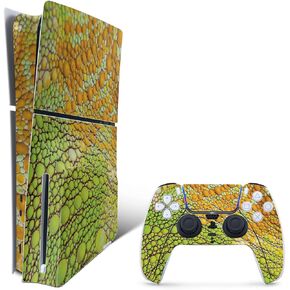 MightySkins Skin Compatible with Playstation 5 Slim Disk Edition Bundle - Iguana Skin | Protective, Durable, and Unique Vinyl Decal wrap Cover | Easy to Apply | Made in The USA