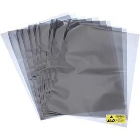 MECCANIXITY 10Pcs Anti Static Bags ESD Shielding Bag Flat Open Top Anti Static Bag for Electronic Devices 15.7x19.7 Inch(400 * 500mm)