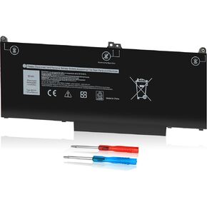Emanjor 60Wh Type MXV9V 7.6V Laptop Battery for Dell Inspiron 7300 7306 2-in-1 Black Series, Latitude 7400 7300 E5300 E5310 5300 5310 2-in-1 P96G P97G P99G P100G P100G001 5VC2M 829MX 05VC2M 4-Cell