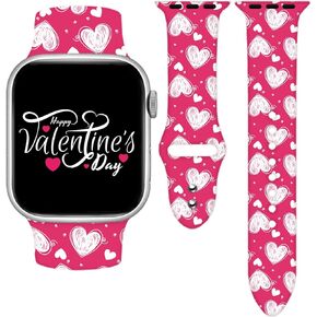 Holidays Watch Band Compatible with Apple Watch 38mm 40mm 41mm 42mm 44mm 45mm 49mm for Women Men,Soft Silicone Replacement Sport Accessories Strap Replacement Wristband for iWatch Series Ultra 9 8 7 6 5 4 3 2 1 SE