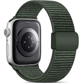 Nylon Band Compatible with Kids Apple Watch Band, Adjustable and Breathable Sport Wristband with Easy Magnetic Clasp for iWatch 38/40/41mm & 42/44/45mm Boys Girls