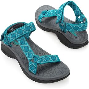 JSport by Jambu Women's Navajo-Water Ready Flat Sandal (9 B(M) US, Turquoise)