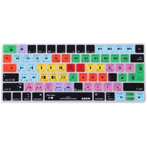 XSKN Avid Media Composer Shortcut Silicone Cover Skin for Apple Magic Keyboard US EU Layout Both (MLA22LL/A) (MLA22B/A)