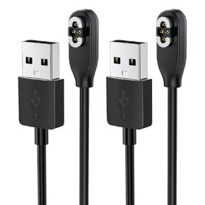 FYOUNG Charging Cable Compatible with SHOKZ OpenSwim Pro, USB 4-Pin Magnetic Charger Cord for Shokz Bone Conduction Headphones(2Pack, 3.3ft)