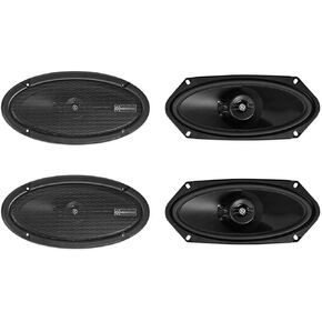 Memphis Bundle - 2 Items Pairs Audio PRX410 4x10 100 Watt 2-Way Car Speakers w/Pivot Tweeters