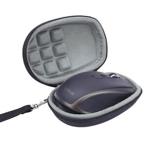 Cover Case for Logitech MX Anywhere 3S Anywhere 3 Anywhere 2S Anywhere 2 Anywhere 1 Compact Performance Mouse,Travel Carrying Bag for Anywhere 3S/3/2S/2/1(Black)