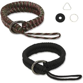 Camera Wrist Strap, Rope Camera Hand Strap for DSLR camera, Mirrorless Camera, Camera Hand Strap with Triangular Ring and O-Ring Safer Connector, Camouflage Green & Black (Applicable on many devices)