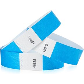 WristCo Gold Tyvek Wristbands for Events - 300 Count - Comfortable Tear Resistant Paper Bracelets ID Wrist Bands for Concerts Festivals Admission Party Identification
