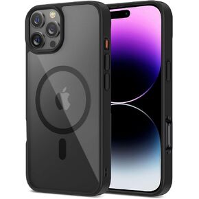 for iPhone 15 Pro Max Case Clear[Compatible with MagSafe] [10FT Drop Resistant Matte] Non-Yellowing Transparent Cover for iPhone 15 Pro Max Magnetic Case (Clear)