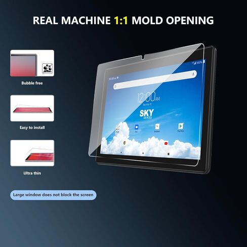 لـ SKY PAD 10 واقي شاشة من الزجاج المقسى عالي الوضوح مضاد للخدش 9H HD واضح خالٍ من الفقاعات لجهاز SKY PAD10 10.1 بوصة اللوحي (قطعة واحدة) in Kuwait