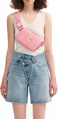 Mothers Day Gifts for Mom,Mom Gifts from Daughter,Gifts for Mom,Gifts for Wife Sister Her,Birthday Gift for Mom,Mother in Law Gift,Mama Gifts Idea,Crossbody Bags,Initial White M,Pink Bag in Saudi Arabia