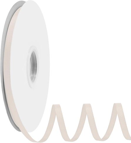 5/8 inch White Grosgrain Ribbon 50 Yards for Gift Wrapping Weddings DIY Floral Decor Sewing & More in Saudi Arabia