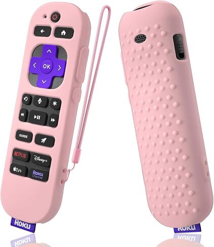 Silicone Cover for Roku Voice Remote Pro 2nd Ed. Roku Remote Control RCB1R Protective Silicone Case Sleeve Shockproof Skin for Roku Remote with Lanyard (Mint) in Saudi Arabia