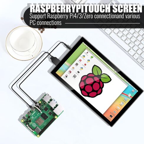 10.1Inch Touchscreens Small Mini Portable Monitor with Built-in Speakers and Tripod1920x120016:10 HD 60Hz IPS Panel HDMI，Compatible with PS4/PS5/XBOX/Switch/Raspberry Pi in Saudi Arabia