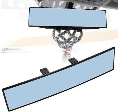 iJDMTOY Universal Fit JDM 300mm 12 بوصة مشبك منحني عريض على مرآة الرؤية الخلفية متوافق مع سيارة SUV Van Truck، إلخ in Saudi Arabia