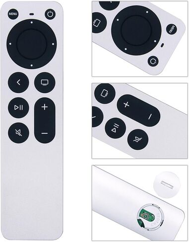 جهاز تحكم عن بعد عالمي بديل جديد لجهاز Apple TV 4K عن بعد Apple TV 4K/ Gen 1 2 3 4/ HD A2169 A1842 A1625 A1427 A1469 A1378 A1218 مع وظيفة التحكم في التلفزيون in Saudi Arabia