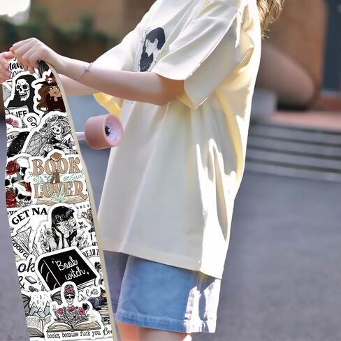 102 PCS Dark Romance Stickers Pack,Skull Bookish Reading Booktok Stickers for Adult Romance Book Themed Waterproof Decals for Kindle Laptop Gifts for Book Lover in Saudi Arabia