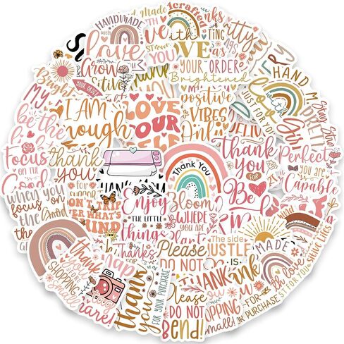 50 PCS Positive Stickers Inspirational Stickers Motivational Water Bottle Stickers for Teens Kids Teachers Waterproof Vinyl Stickers for Water Bottle Hydroflasks Laptops Computers Phone in Saudi Arabia