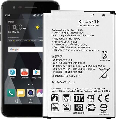 بطارية بديلة BL-45F1F لبطارية LG K9 2018 LM-X210WM LM-X210HM EAC63321601 in Kuwait