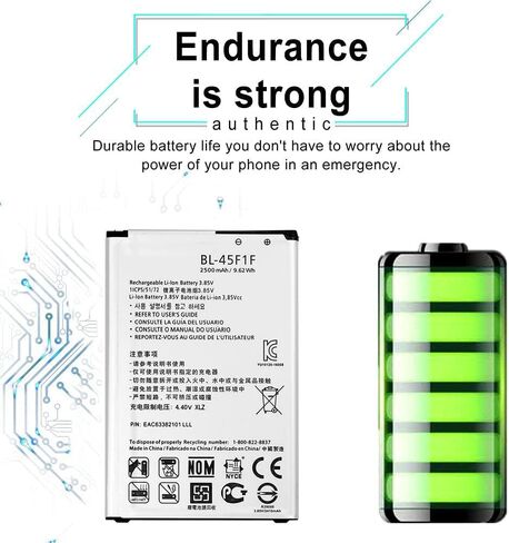 بطارية بديلة BL-45F1F لبطارية LG K9 2018 LM-X210WM LM-X210HM EAC63321601 in Kuwait