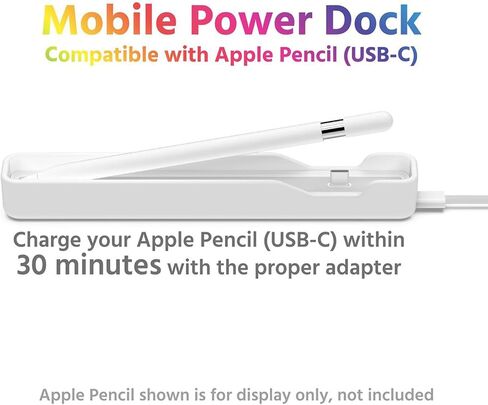 Stylus Pen Adapter Dock for Apple Pencil (USB-C),Charger Case for iPad Pencil 3rd Generation,Provides Protection for Apple Pencil USB-C to Avoid Injury When Charging(White) in Saudi Arabia