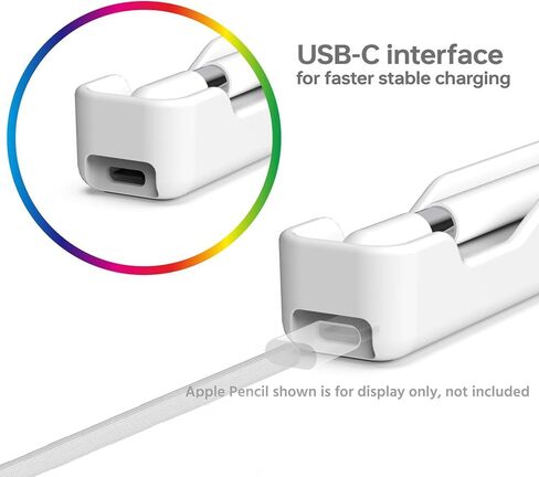 Stylus Pen Adapter Dock for Apple Pencil (USB-C),Charger Case for iPad Pencil 3rd Generation,Provides Protection for Apple Pencil USB-C to Avoid Injury When Charging(White) in Saudi Arabia