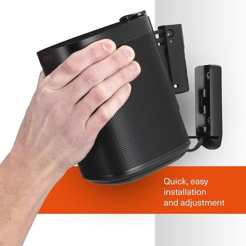 Speaker Wall Mount for Sonos One, SL & Play:1 - Black- Pair in Saudi Arabia