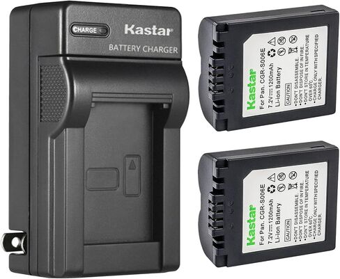 Kastar 1-Pack Battery and AC Wall Charger Replacement for Panasonic Lumix DMC-FZ8, Lumix DMC-FZ8EBK, Lumix DMC-FZ8EBS, Lumix DMC-FZ8EFS, Lumix DMC-FZ8EG, Lumix DMC-FZ8GK, Lumix DMC-FZ8K Cameras in Saudi Arabia