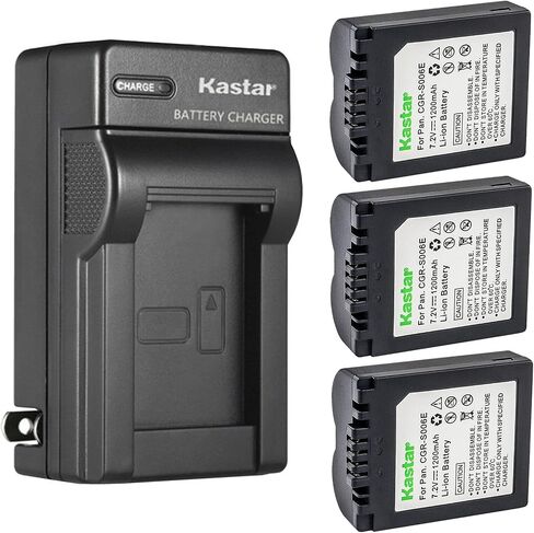 Kastar 1-Pack Battery and AC Wall Charger Replacement for Panasonic Lumix DMC-FZ8, Lumix DMC-FZ8EBK, Lumix DMC-FZ8EBS, Lumix DMC-FZ8EFS, Lumix DMC-FZ8EG, Lumix DMC-FZ8GK, Lumix DMC-FZ8K Cameras in Saudi Arabia