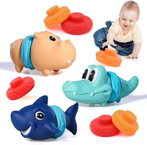 Baby Stacking Blocks Toys-Soft Teething Toy-Montessori Toys-Squeeze Sensory Toys, Stacking Building Blocks Soft Infants Teething Toys, Best Gift for 18+ Months Boys&Girls in Saudi Arabia