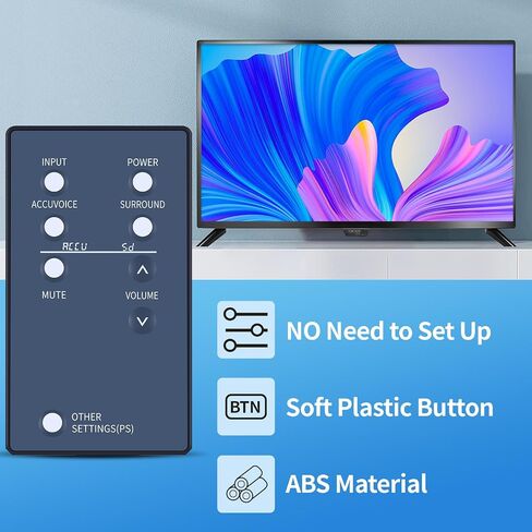 PZL New Replacement Remote Control for Zvox Multi Level AccuVoice TV Speakers & Soundbars in Saudi Arabia