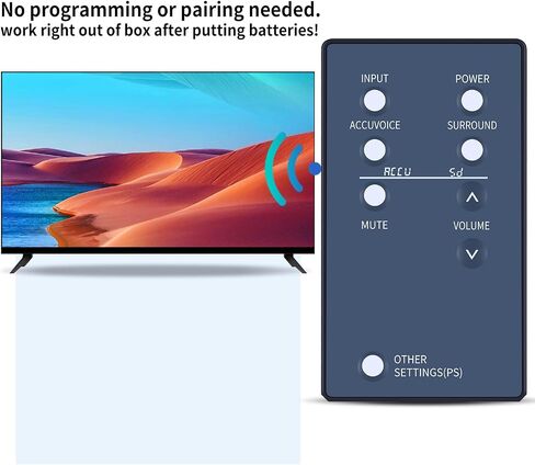 PZL New Replacement Remote Control for Zvox Multi Level AccuVoice TV Speakers & Soundbars in Saudi Arabia