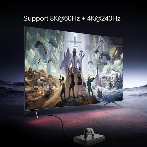 كابل سيليكون DisplayPort UHD بطول 1 قدم، سلك HDMI DisplayPort 1.4 فولت رفيع للغاية، OD 3.8 مم، زاوية يسار ذكر إلى ذكر مستقيم DP 32.4 جيجابت في الثانية كابل فائق السرعة، 8K@60 هرتز in Kuwait