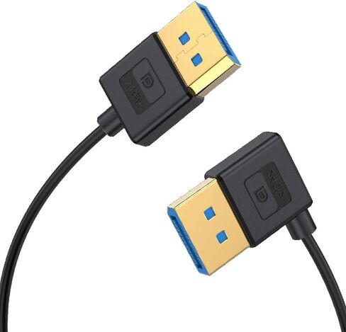 كابل سيليكون DisplayPort UHD بطول 1 قدم، سلك HDMI DisplayPort 1.4 فولت رفيع للغاية، OD 3.8 مم، زاوية يسار ذكر إلى ذكر مستقيم DP 32.4 جيجابت في الثانية كابل فائق السرعة، 8K@60 هرتز in Kuwait
