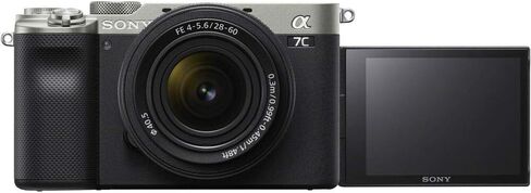 Sony Alpha a7C Mirrorless Digital Camera with 28-60mm Lens (Silver) (ILCE7CL/B) w/ 64GB Memory Card, 2 x NP-FZ-100 Battery, Photo Editing Software, Case, External Charger, Card Reader and More in Saudi Arabia