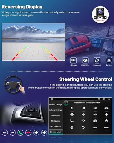 Roinvou 8 Cores 6+128G Android Car Radio for Nissan Altima 2013-2018, 9" Touch Screen Carplay Android Auto with 32EQ Bluetooth WiFi GPS Navigation Mirror Link Backup Camera in Saudi Arabia
