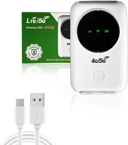 مودم USB 4G LTE من Zunate، جهاز توجيه 4G محمول مع فتحة لبطاقة SIM، جهاز توجيه صغير لنقطة اتصال السفر بسرعة 300 ميجابت في الثانية غير مقفل، محول شبكة صغير يشارك ما يصل إلى 10 مستخدمين in Kuwait