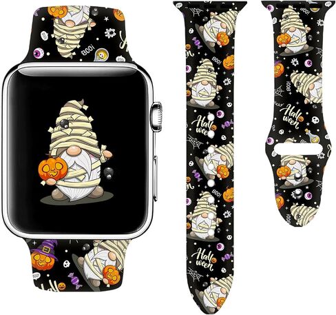 حزام ساعة Holidays متوافق مع ساعة Apple 38 مم 40 مم 41 مم 42 مم 44 مم 45 مم 49 مم للنساء والرجال، سوار معصم بديل من السيليكون الناعم لسلسلة iWatch Series Ultra 9 8 7 6 5 4 3 2 1 SE in Saudi Arabia