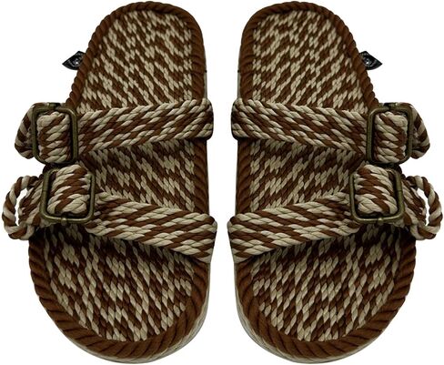 Nomadic State of Mind Rope Sandals, Double Buckle Sandals For Men and Women, Unisex, Handmade Shoes with Non-Slip Sole, Straw Sandals in Saudi Arabia
