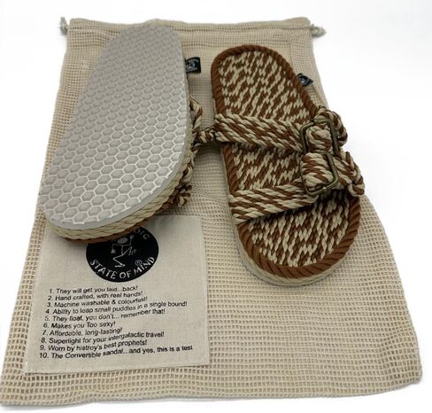Nomadic State of Mind Rope Sandals, Double Buckle Sandals For Men and Women, Unisex, Handmade Shoes with Non-Slip Sole, Straw Sandals in Saudi Arabia