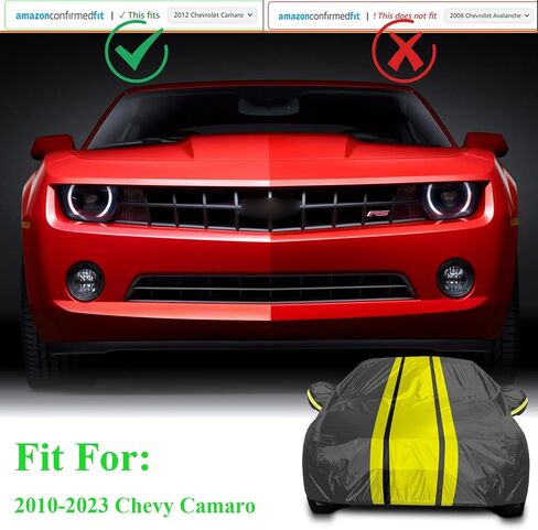 Waterproof Car Cover Custom Fit for 1984-2019 Chevy Corvette C4 C5 C6 C7, 6 Layers Indoor/Outdoor Full Car Cover All Weather DustProof Rain Sun UV Protection for Automobiles, with Straps, Storage Bag in Saudi Arabia