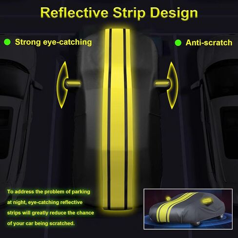 Waterproof Car Cover Custom Fit for 1984-2019 Chevy Corvette C4 C5 C6 C7, 6 Layers Indoor/Outdoor Full Car Cover All Weather DustProof Rain Sun UV Protection for Automobiles, with Straps, Storage Bag in Saudi Arabia
