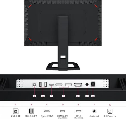 INNOCN 34Q1R 34" OLED Curved Ultrawide Monitor WQHD 3440 x 1440p 175Hz Computer Monitor, USB Type C Power Delivery, HDMI, DP, Stereo Speakers, Charger Pad, Black in Kuwait