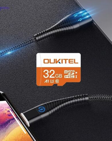 بطاقة OUKITEL Micro SD سعة 32 جيجابايت وذاكرة 32 جيجابايت Ultra Micro SD بطاقة U3 عالية السرعة، U3، A1،32 جيجابايت in Kuwait